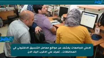 الأعلى للجامعات يكشف عن مواقع معامل التنسيق الإلكتروني في المحافظات.. تعرف على الأقرب إليك الآن